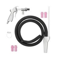 Пневматичний піскострумінний пістолет з шлангом та форсунками: металева - 6 мм; керамічні - 4,5, 5, 6, 7 мм INTERTOOL PT-0708