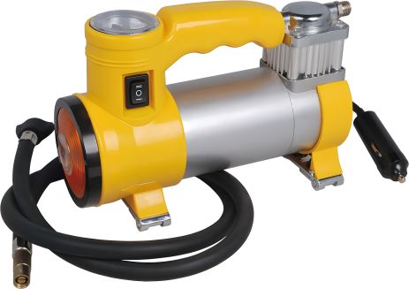 Автомобильный миникомпрессор с фонариком 10 бар, 12В MIOL 81-117