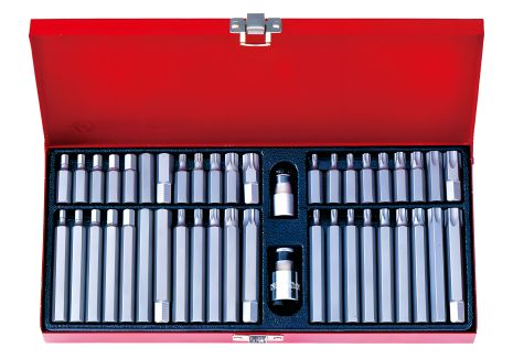 Набор бит: TORX, SPLINE, HEX, 10 мм, 44 шт. KING TONY 1044CQ Набор бит: TORX, SPLINE, HEX, 10 мм, 44 шт. KING TONY 1044CQ