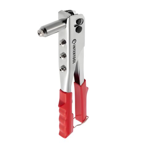 Посилений заклепувальній пістолет 250 мм, для заклепок діаметром 2.4-4.8 мм, INTERTOOL RT-0004