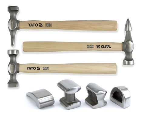 Набор рихтовочных молотков, 7 шт., Yato YT-4590 Набор рихтовочных молотков, 7 шт., Yato YT-4590