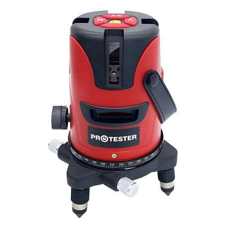 Лазерный нивелир 5 линий 1H/4V (красный луч) PROTESTER LL605R Лазерный нивелир 5 линий 1H/4V (красный луч) PROTESTER LL605R