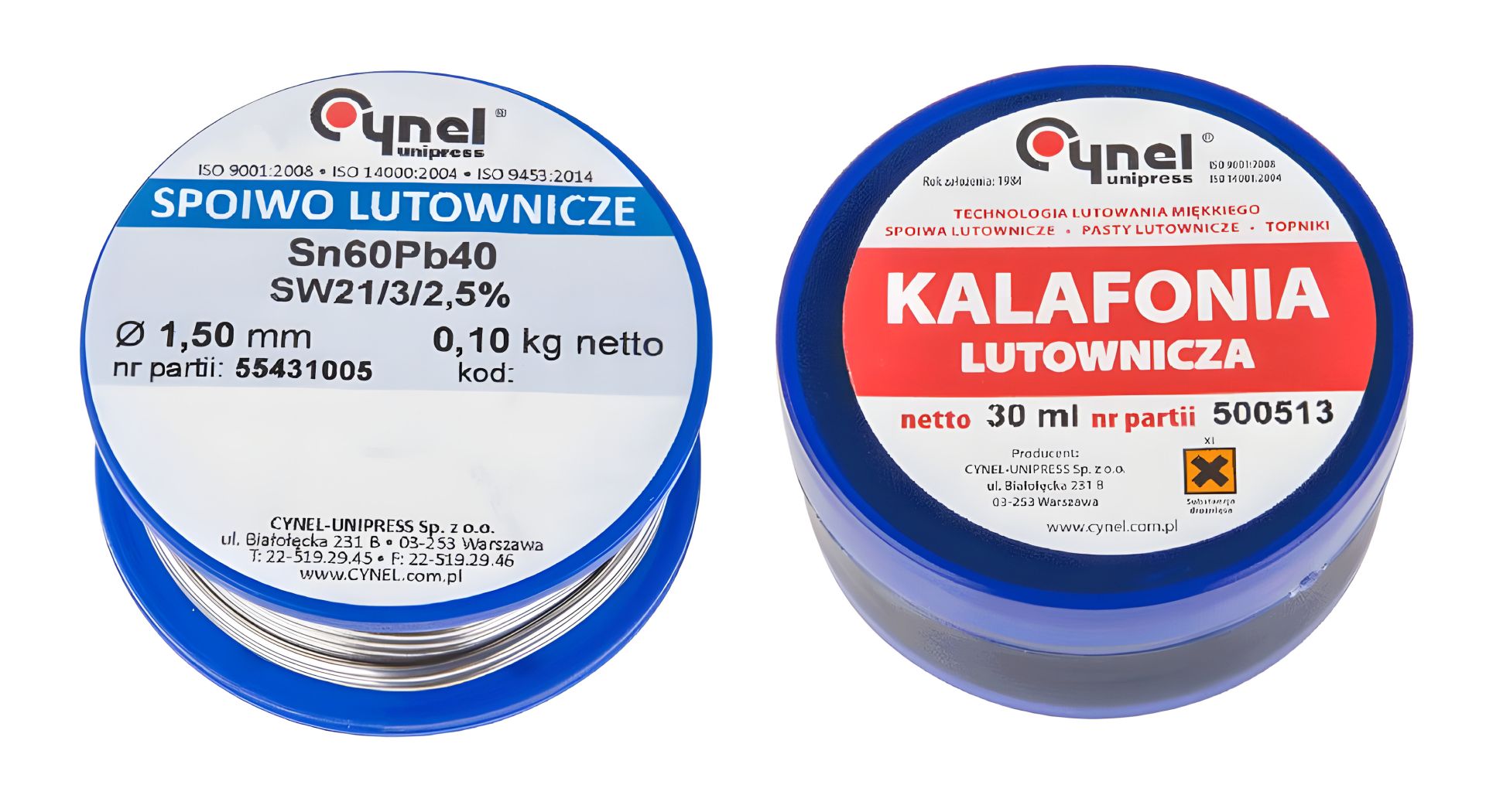 Набір для паяння: олов'яний припій 60% Sn, O 1.5 мм, SW21, 100 г, із каніфоллю Набір для паяння: олов'яний припій 60% Sn, O 1.5 мм, SW21, 100 г, із каніфоллю