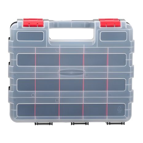 Двосторонній органайзер 12.5", 2 в 1, розмір 320*270*80мм INTERTOOL BX-4022 Двосторонній органайзер 12.5", 2 в 1, розмір 320*270*80мм INTERTOOL BX-4022