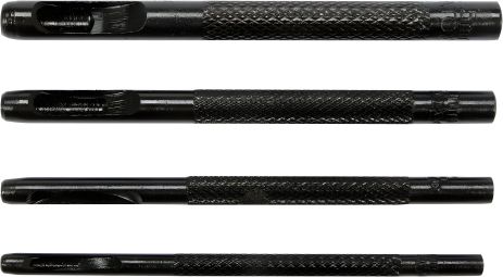 Набір з 4 просічок-пробійників круглих отворів по шкірі Yato YT-35880 Набір з 4 просічок-пробійників круглих отворів по шкірі Yato YT-35880