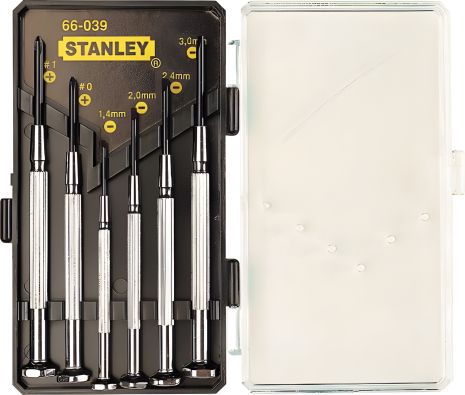 Набір викруток для точної механіки "Watchmaker" (6 шт) STANLEY 1-66-039 Набір викруток для точної механіки "Watchmaker" (6 шт) STANLEY 1-66-039