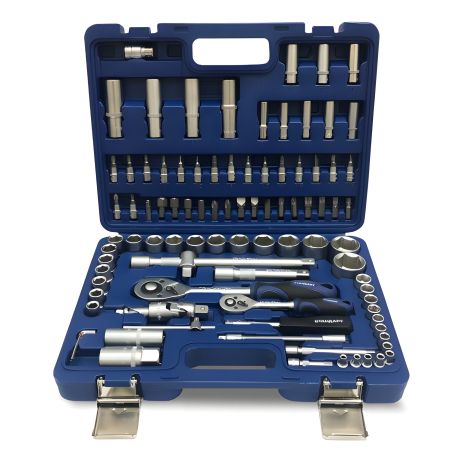 Инструмент набор 1/4", 1/2" 94 шт. с металлическими замками, СТАНДАРТ СНГ STM-0094-6