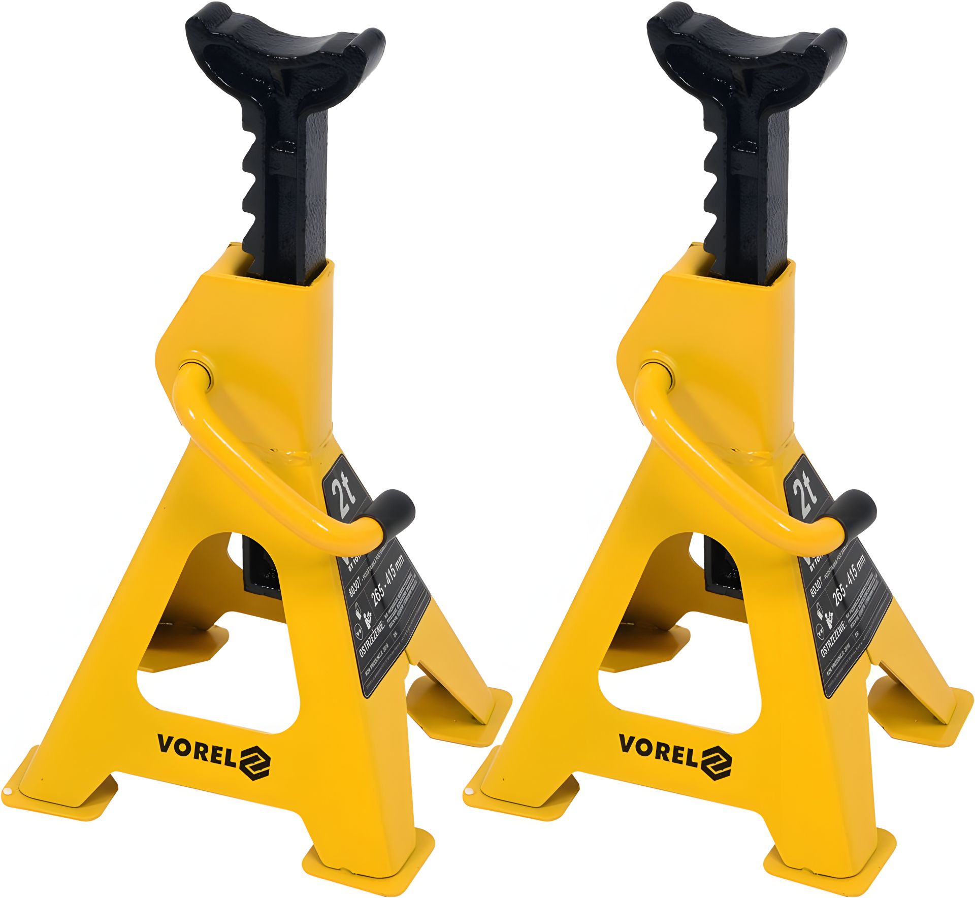Підставки розкладні під автомобіль, 2 т, Vorel 80307 Підставки розкладні під автомобіль, 2 т, Vorel 80307
