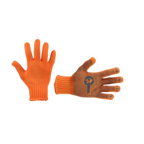 Помаранчева трикотажна рукавичка з ПВХ точками, 60% бавовна, 40% поліестер, 10", клас в'язки 7, 90 г INTERTOOL SP-0135 Помаранчева трикотажна рукавичка з ПВХ точками, 60% бавовна, 40% поліестер, 10", клас в'язки 7, 90 г INTERTOOL SP-0135