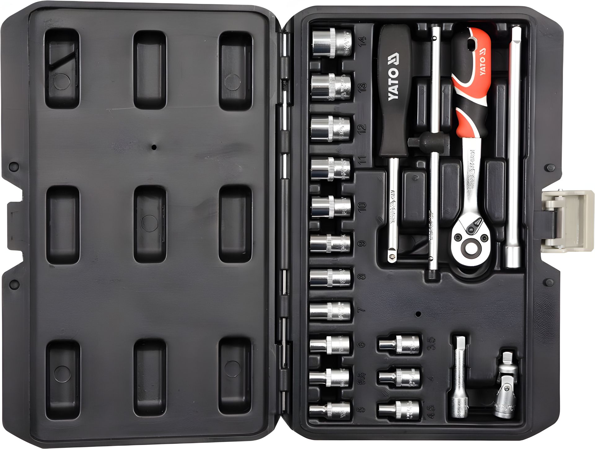 Набор маленьких торцевых головок 20 шт. Yato YT-14491 Набор маленьких торцевых головок 20 шт. Yato YT-14491