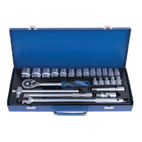 Металевий кейс з 1/2" інструментом на 24 шт. СТАНДАРТ СНД ST-1224