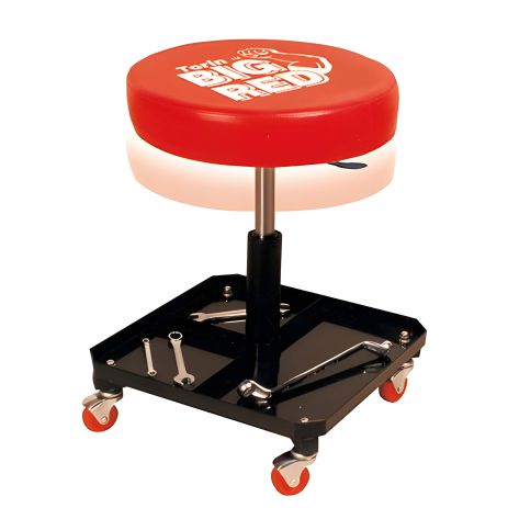 Регульований стілець автослюсаря TORIN TR6201, з інструментальною полицею 120 мм