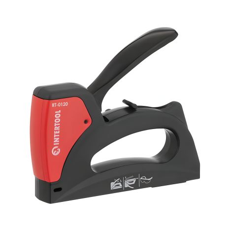 Будівельний степлер під скобу 11,3×0,7×6-14 мм, пластиковий корпус INTERTOOL RT-0120