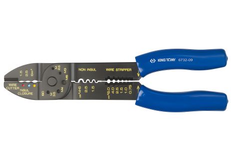 Инструмент для обжима кабельных клемм KING TONY 6732-09 Инструмент для обжима кабельных клемм KING TONY 6732-09
