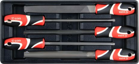 Ложемент вставка для инструментального ящика со слесарными напильниками по металлу, 5 шт. Yato YT-55453