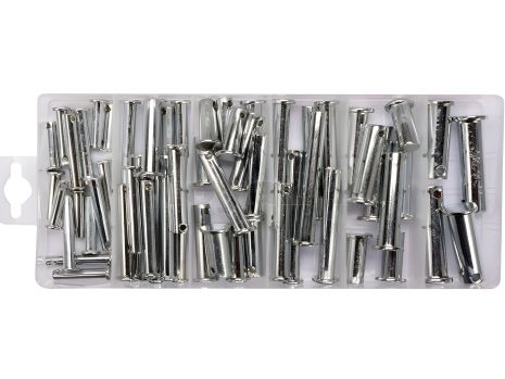Набір з 60 штифтів з отворами в кінці стрижня 5-12 мм Yato YT-06786
