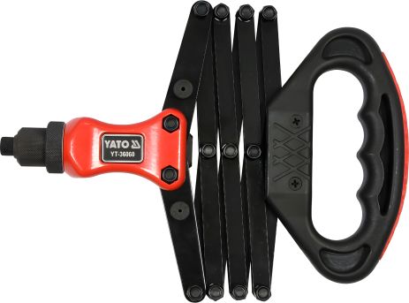 Заклепочник гармошка 280-810 мм модель Yato YT-36060 Заклепочник гармошка 280-810 мм модель Yato YT-36060