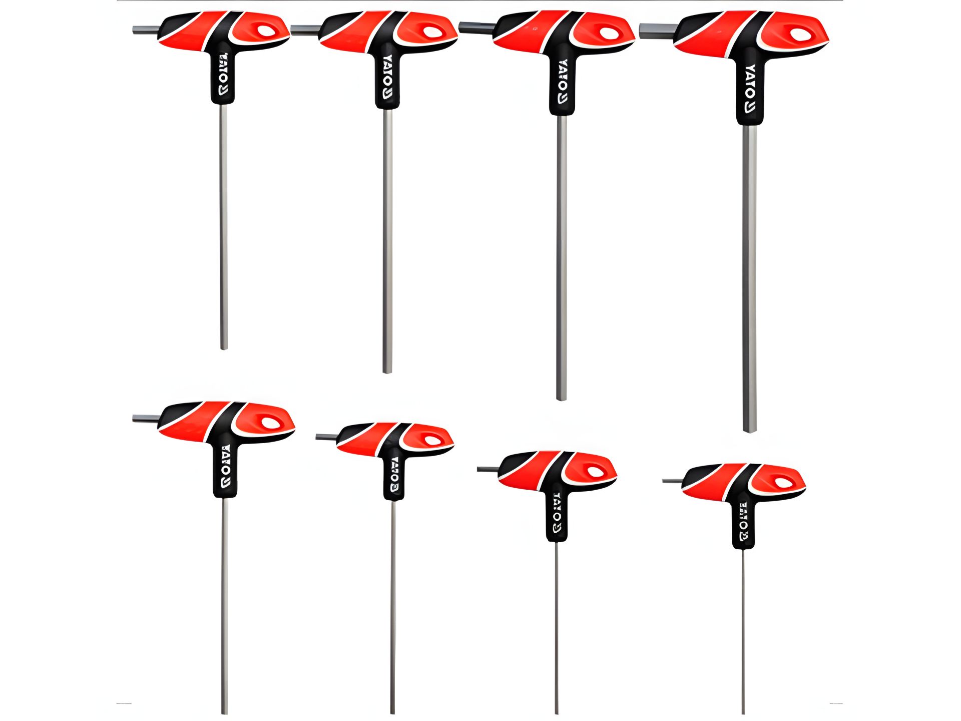 Шестигранних ключів Т-подібних набір з кулею 2.5-10 мм 8 шт Yato YT-05597 Шестигранних ключів Т-подібних набір з кулею 2.5-10 мм 8 шт Yato YT-05597