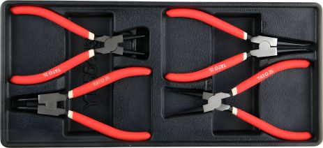 Съемники стопорных колец 4 шт. для сервисной тележки, Yato YT-55443