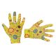 Садовая перчатка с нитриловым покрытием, желтая, 8", Intertool SP-0165