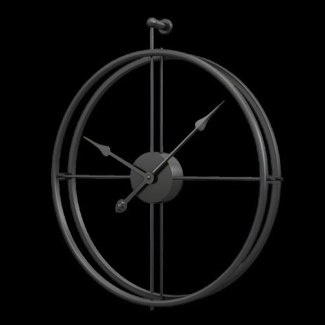 Часы настенные Ti-Time (65х62 см) лофт Loft1-B-600 металлические черные