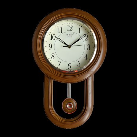 Настінний годинник RIKON "Маятник-49-L" (41x26 см) світле дерево