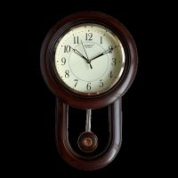 Настінний годинник RIKON типу ходики (41х26 см), "Маятник-49-D", темне дерево
