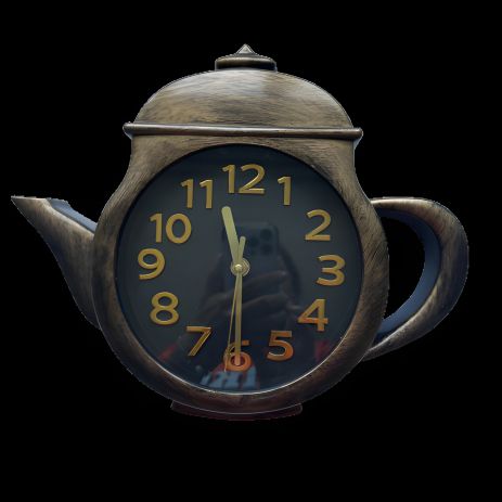 Кухонные настенные часы "Чайник" Золото Time