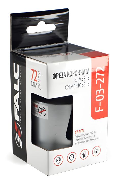 Алмазная сегментированная корончатая фреза Miol F-03-282