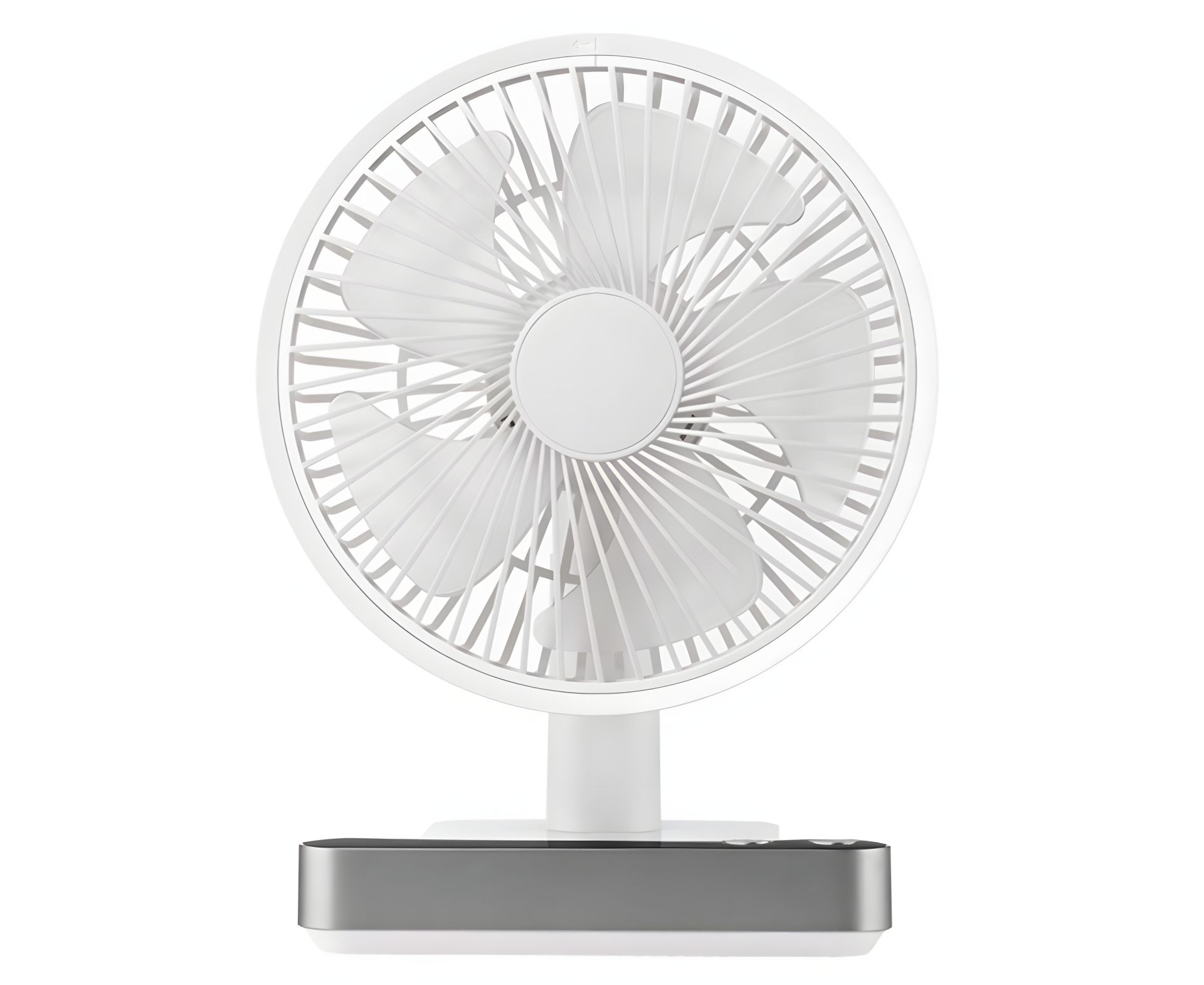 Бездротовий настільний вентилятор на акумуляторі GXQC F702 білий Бездротовий настільний вентилятор на акумуляторі GXQC F702 білий