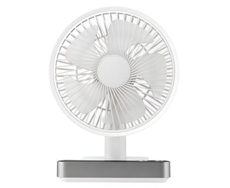 Настільний бездротовий вентилятор на акумуляторі GXQC F702 білий