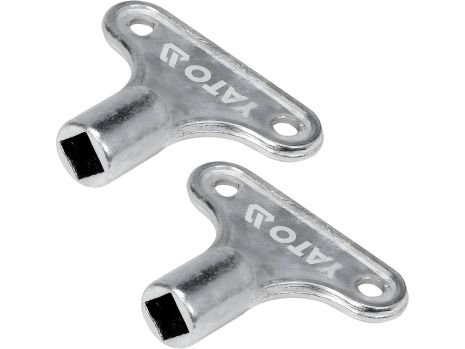 Ключі до кранів у водяних обігрівачах, квадрат 5х5 мм, 30х35 мм, 2 шт. [24/144]