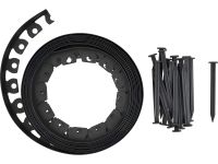 Бар'єрна смуга зі шпильками для рослин HDPE FLO, чорна, 40 мм x 10 м, Vorel 88710 Бар'єрна смуга зі шпильками для рослин HDPE FLO, чорна, 40 мм x 10 м, Vorel 88710