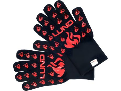 Термостійкі рукавички для гриля LUND, t≤ 500 ºC, l= 30 см, з бавовни, силікону, поліестеру Vorel 99820