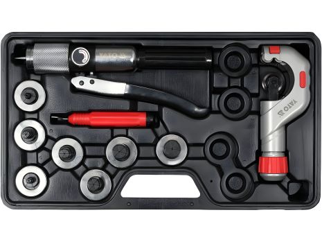 Расширитель медных труб с резаком; 7 положений Ø= 3/8", 1/2", 5/8", 3/4", 7/8", 1", 9/8" Yato YT-21826 Расширитель медных труб с резаком; 7 положений Ø= 3/8", 1/2", 5/8", 3/4", 7/8", 1", 9/8" Yato YT-21826