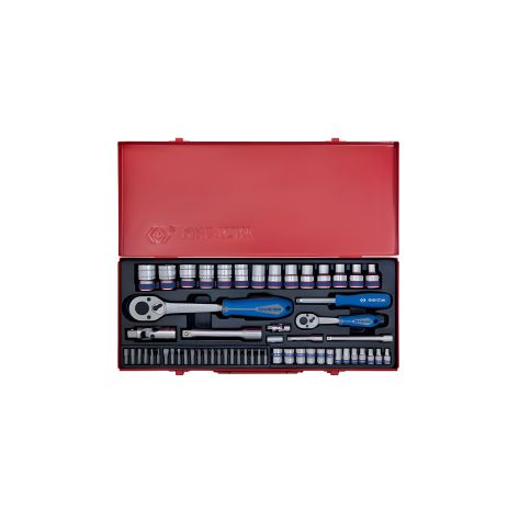 Набор головок 1/4" и 1/2" DR, 58 предметов