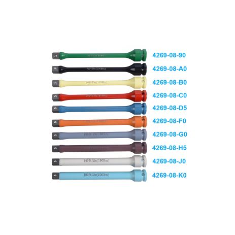 Подовжувач торсійний 1/2, 195 мм з обмежувачем моменту 175 Нм Подовжувач торсійний 1/2, 195 мм з обмежувачем моменту 175 Нм