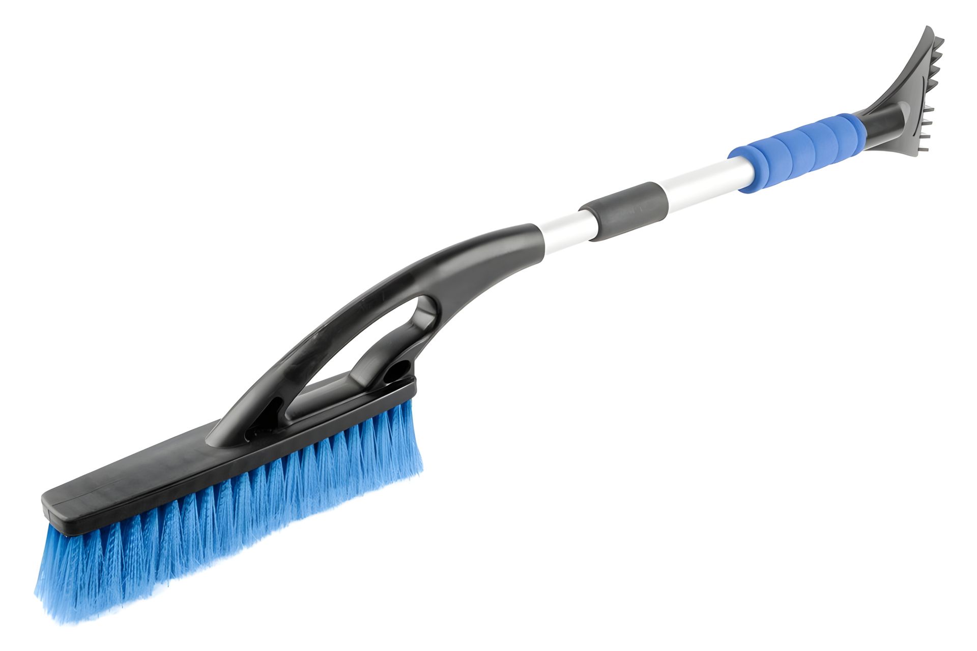 Автомобильная щетка для снега со скребком и водосгоном, телескопическая ручка 760-940 мм MASTERTOOL 84-0022 Автомобильная щетка для снега со скребком и водосгоном, телескопическая ручка 760-940 мм MASTERTOOL 84-0022