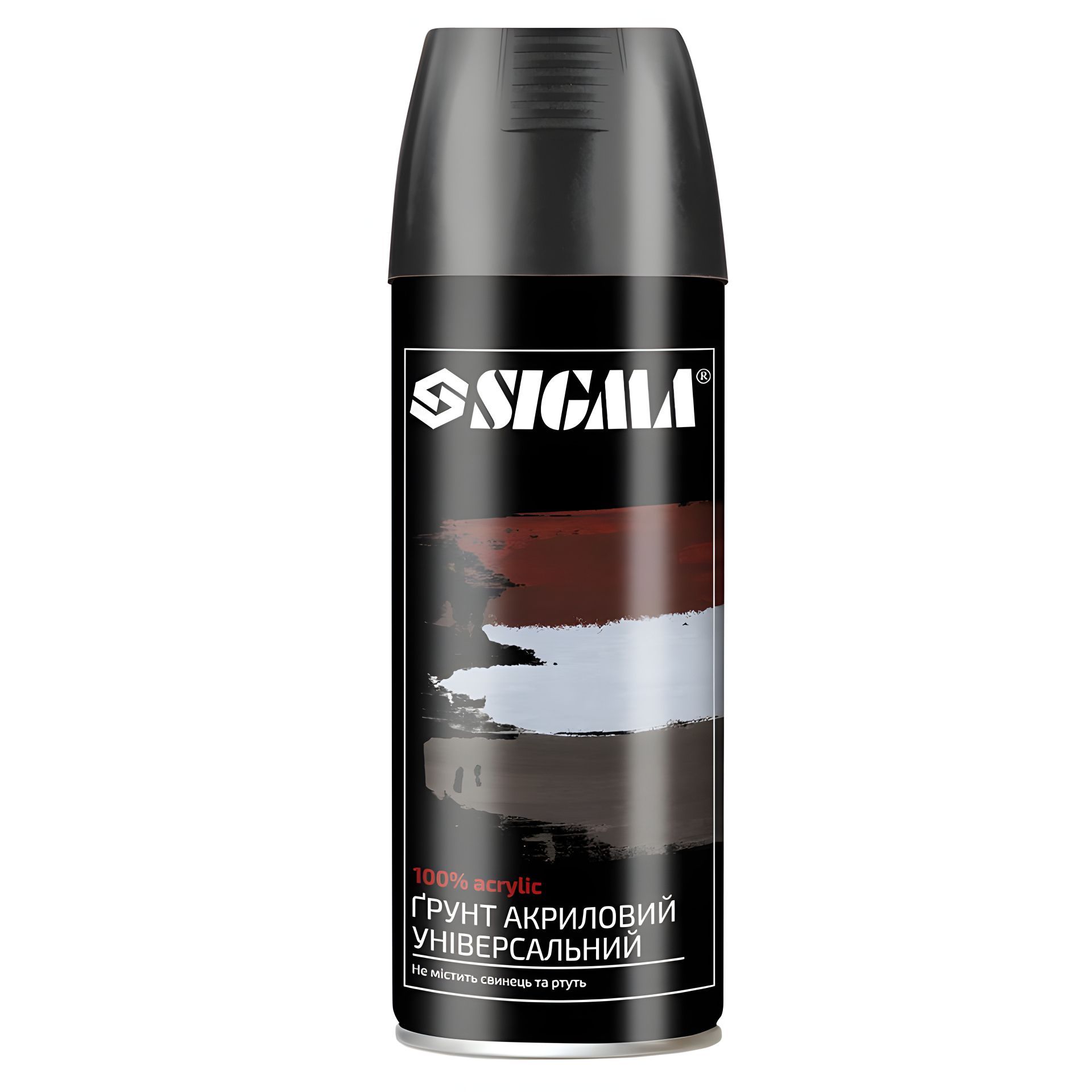 Грунт аэрозольный акриловый 400мл RAL 9005 черный SIGMA 2737531 Грунт аэрозольный акриловый 400мл RAL 9005 черный SIGMA 2737531