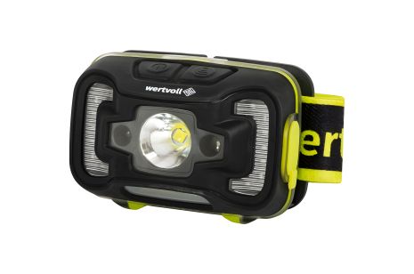 Налобний ліхтар MASTERTOOL RX-8015 6 режимів, датчик руху, СREE LED/RED LED/COB LED, IP65, Li-pol 1800 mAh/t 6500 K/260 lum, ABS 70х46х38 мм
