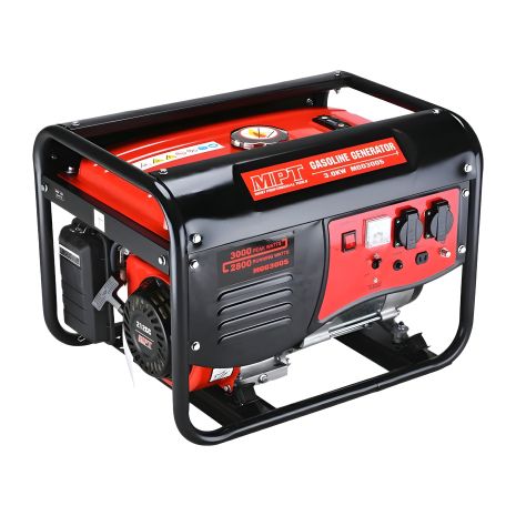 Бензиновий генератор 3.0 кВт 212 см³ повітряне охолодження ручний стартер бак 15 л MASTERTOOL MGG3005, потужний