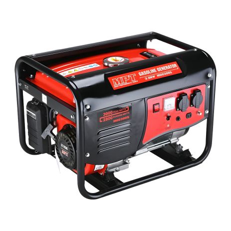Бензиновий генератор 3.0 кВт 212 см³ повітряне охолодження ручний стартер бак 15 л MASTERTOOL MGG3005, потужний Бензиновий генератор 3.0 кВт 212 см³ повітряне охолодження ручний стартер бак 15 л MASTERTOOL MGG3005, потужний