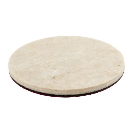 Круг полировочный на липучке из натурального войлока мягкий влагостойкий 6 мм Ø 150 мм набор 5 шт MASTERTOOL 08-9715