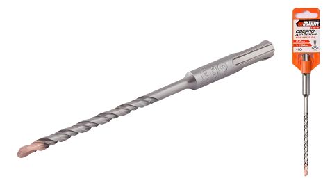 Свердло SDS-PLUS S4 6×160 мм для бетону, MASTERTOOL 0-06-160