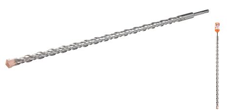 Свердло SDS-PLUS для бетону S4 22х600 мм MASTERTOOL 0-22-600