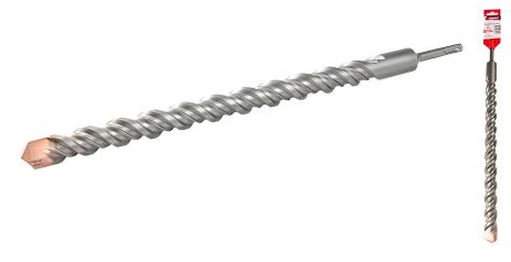 Бур для бетону SDS-PLUS S4, 28х460 мм, MASTERTOOL 0-28-460 Бур для бетону SDS-PLUS S4, 28х460 мм, MASTERTOOL 0-28-460