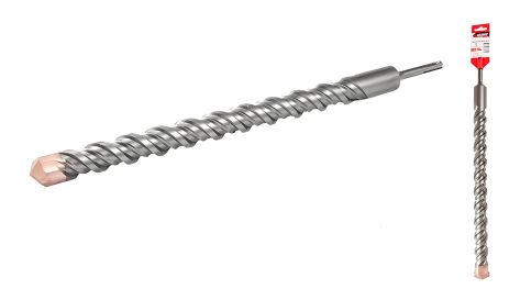 Бетонное сверло SDS-PLUS S4 32х460 мм MASTERTOOL 0-32-460