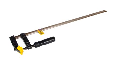 Столярна струбцина F-Type 800х120 мм 3200 Н дерев'яна ручка DIN 5117 MASTERTOOL 07-0006