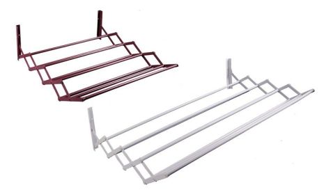 Сушилка для одежды раскладная 500 мм 8 перекладин серая MASTERTOOL 92-1759