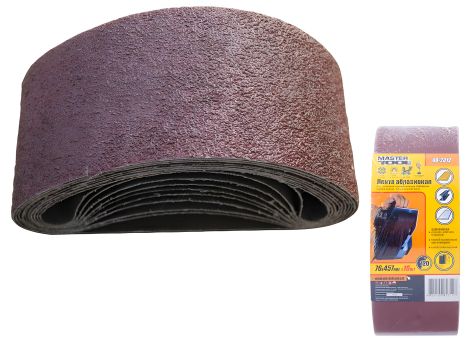 Лента шлифовальная зерно 120 76×457 мм 10 шт MASTERTOOL 08-2312